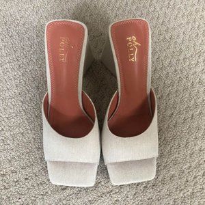 Oh Polly Square Toe Triangle Mules